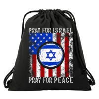 Support Israel I Stand With Israel Pray For Israel Flag Drawstring Bag
