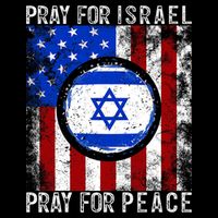Support Israel I Stand With Israel Pray For Israel Flag Drawstring Bag