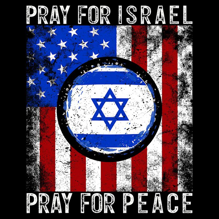 Support Israel I Stand With Israel Pray For Israel Flag Drawstring Bag