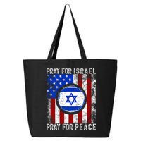 Support Israel I Stand With Israel Pray For Israel Flag 25L Jumbo Tote