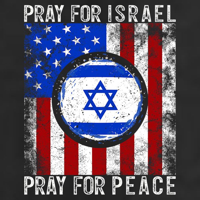Support Israel I Stand With Israel Pray For Israel Flag 25L Jumbo Tote