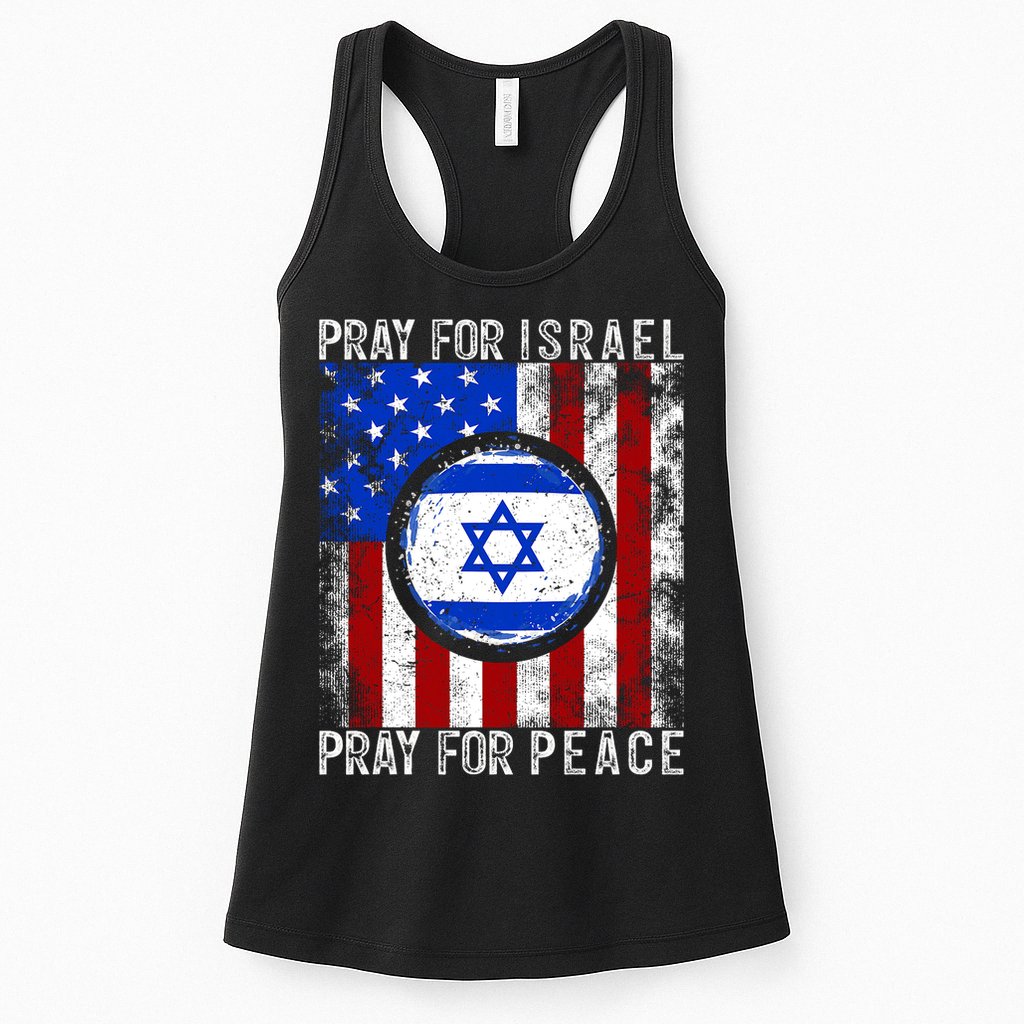 Support Israel I Stand With Israel Pray For Israel Flag Womens Tank Top