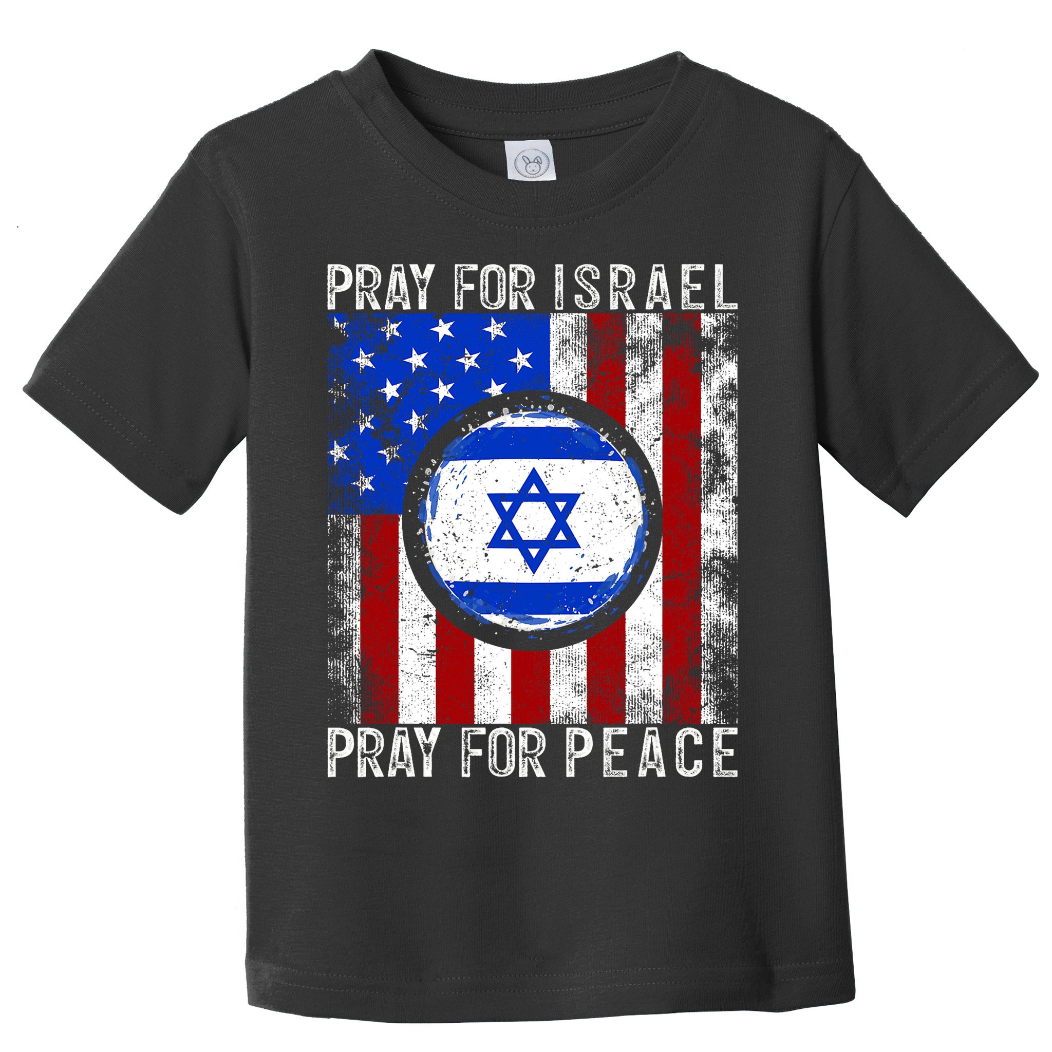 Support Israel I Stand With Israel Pray For Israel Flag Toddler T-Shirt