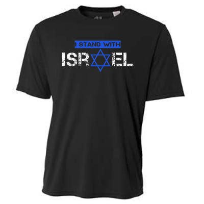 Support Israel I Stand With Israel Flag Pullover Cooling Performance Crew T-Shirt