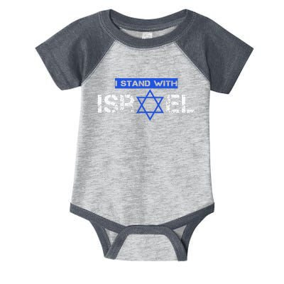 Support Israel I Stand With Israel Flag Pullover Infant Baby Jersey Bodysuit