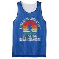 School Is Important But Skiing Is Importanter Mesh Reversible Basketball Jersey Tank