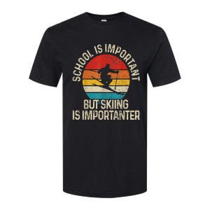 School Is Important But Skiing Is Importanter Softstyle CVC T-Shirt