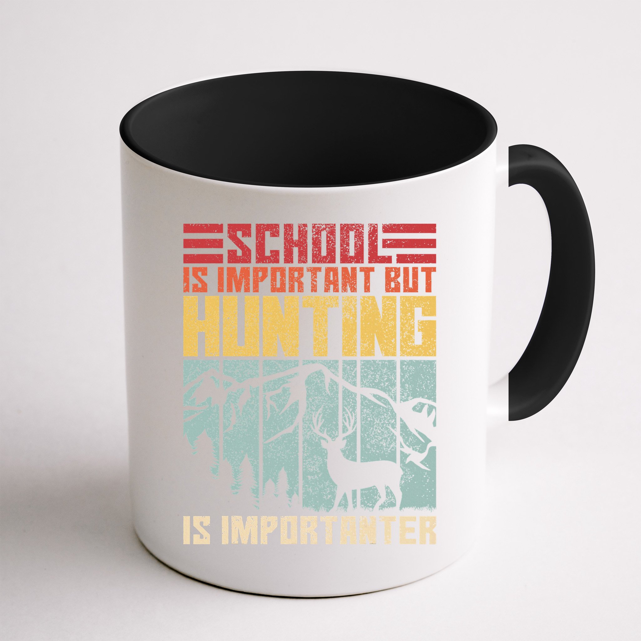 School Is Important But Hunting Is Importanter Deer Hunting Mug