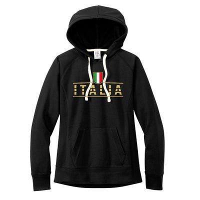 Soccer Italia Italian Flag Italy Women's Fleece Hoodie