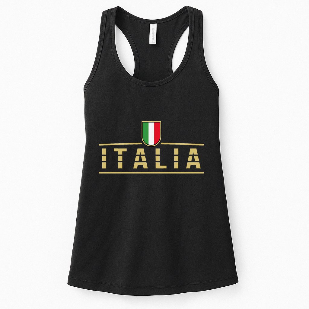 Soccer Italia Italian Flag Italy Womens Tank Top