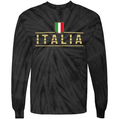 Soccer Italia Italian Flag Italy Tie-Dye Long Sleeve Shirt