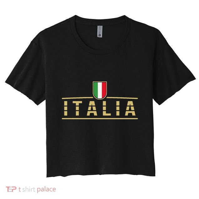 Soccer Italia Italian Flag Italy Crop Top
