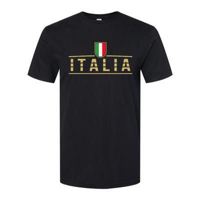 Soccer Italia Italian Flag Italy Softstyle CVC T-Shirt