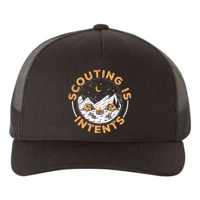 Scouting Is Intents Scout Funny Camping Yupoong Adult 5-Panel Trucker Hat