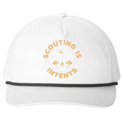 Scouting Is Intents Scout Funny Camping Snapback Five-Panel Rope Hat