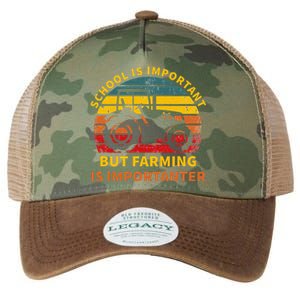 School Is Important But Farming Is Importanter Legacy Tie Dye Trucker Hat