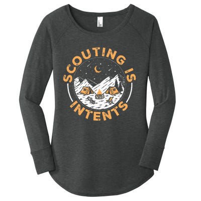 Scouting Is Intents Scout Funny Camping Women's Perfect Tri Tunic Long Sleeve Shirt