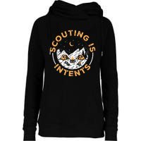 Scouting Is Intents Scout Funny Camping Womens Funnel Neck Pullover Hood