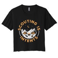 Scouting Is Intents Scout Funny Camping Women's Crop Top Tee