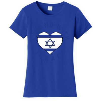 Support Israel I Stand With Israel Israeli Flag Women's T-Shirt