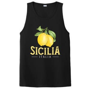 Sicilia Italia Italian Lemons Proud Sicilian Gift PosiCharge Competitor Tank