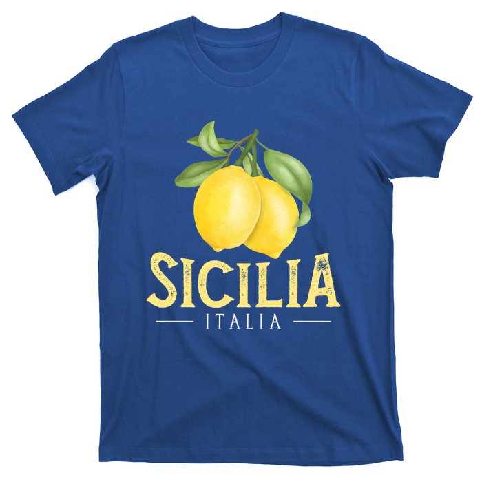 Sicilia Italia Italian Lemons Proud Sicilian Gift T-Shirt