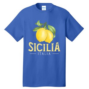 Sicilia Italia Italian Lemons Proud Sicilian Gift Tall T-Shirt