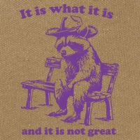 Slippywild It Is What It Is And It Is Not Great Cotton Canvas Backpack