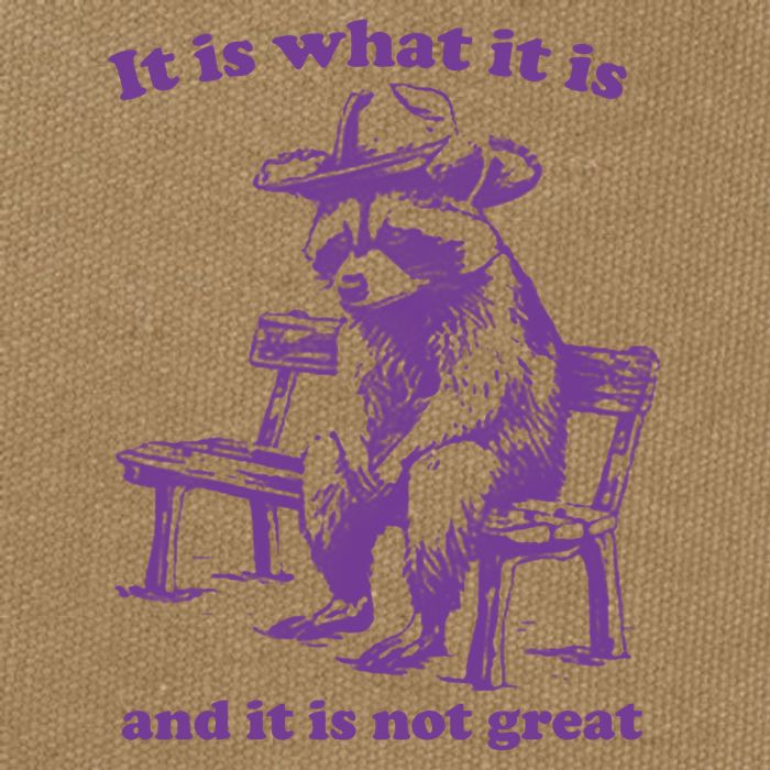Slippywild It Is What It Is And It Is Not Great Cotton Canvas Backpack