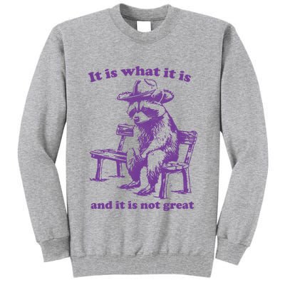 Slippywild It Is What It Is And It Is Not Great Tall Sweatshirt