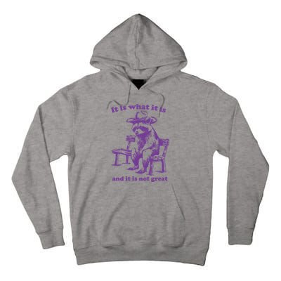 Slippywild It Is What It Is And It Is Not Great Tall Hoodie