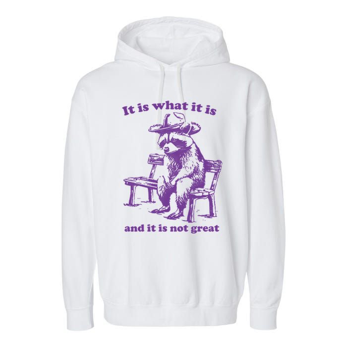 Slippywild It Is What It Is And It Is Not Great Garment-Dyed Fleece Hoodie