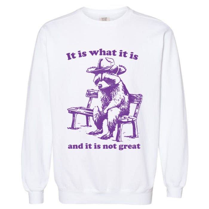 Slippywild It Is What It Is And It Is Not Great Garment-Dyed Sweatshirt