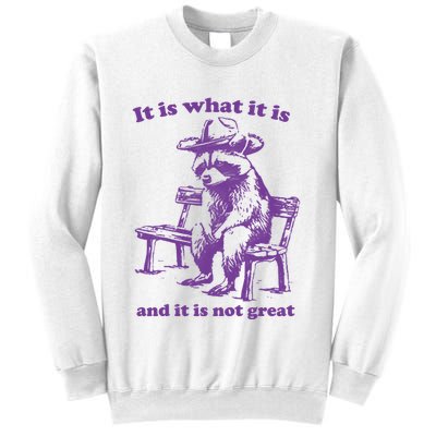 Slippywild It Is What It Is And It Is Not Great Sweatshirt