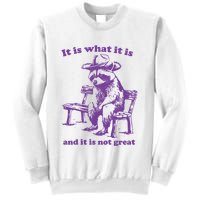 Slippywild It Is What It Is And It Is Not Great Sweatshirt