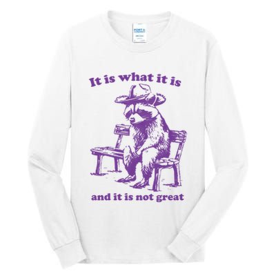 Slippywild It Is What It Is And It Is Not Great Tall Long Sleeve T-Shirt
