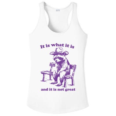 Slippywild It Is What It Is And It Is Not Great Ladies PosiCharge Competitor Racerback Tank