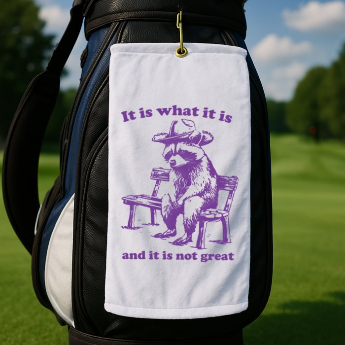 Slippywild It Is What It Is And It Is Not Great Golf Towel