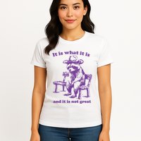Slippywild It Is What It Is And It Is Not Great Womens T-Shirt