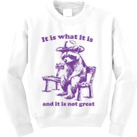 Slippywild It Is What It Is And It Is Not Great Kids Sweatshirt