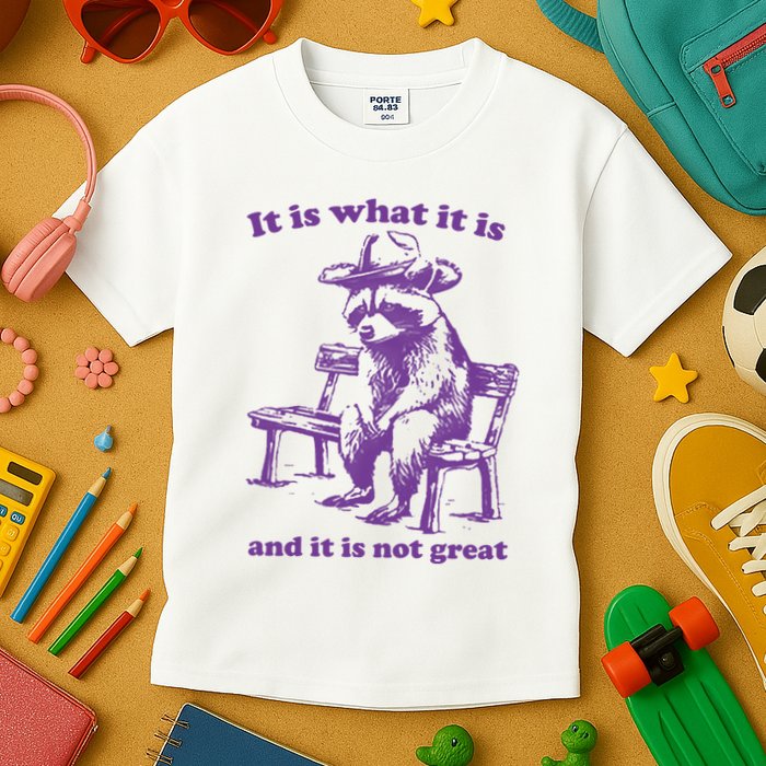 Slippywild It Is What It Is And It Is Not Great Kids T-Shirt