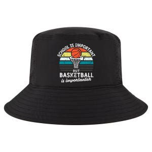 School Is Important But Basketball Is Importanter Cool Comfort Performance Bucket Hat