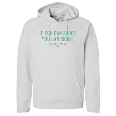 Sabrina Ionescu If You Can Shoot You Can Shoot Performance Fleece Hoodie