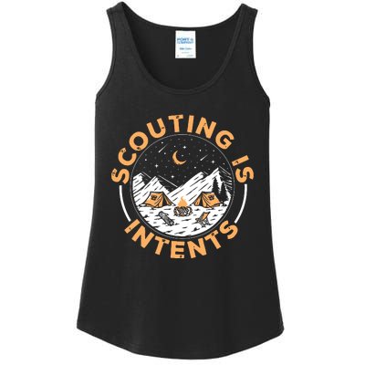 Scouting Is Intents Scout Funny Camping Ladies Essential Tank