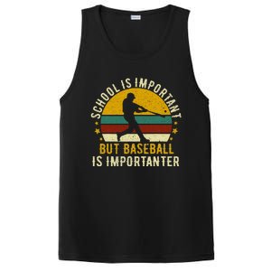 School Is Important But Baseball Is Importanter Baseball PosiCharge Competitor Tank