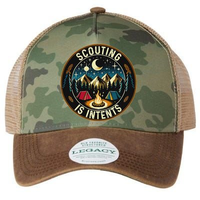 Scouting Is Intents Scout Camper Camping Legacy Tie Dye Trucker Hat