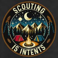 Scouting Is Intents Scout Camper Camping Garment-Dyed Fleece Hoodie