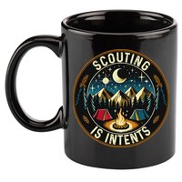 Scouting Is Intents Scout Camper Camping 11oz C Handle Ceramic Mug