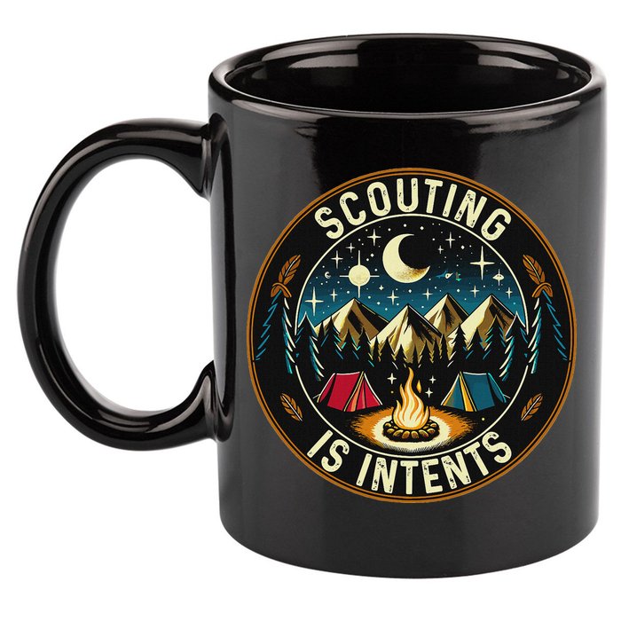 Scouting Is Intents Scout Camper Camping 11oz C Handle Ceramic Mug