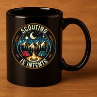 Scouting Is Intents Scout Camper Camping 11oz C Handle Ceramic Mug